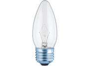 Westinghouse 03477 40W Torpedo Light Bulb Clear 2 Pack