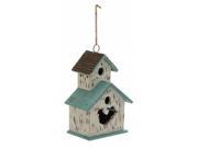 Benzara 60905 Adorable Wood Metal Birdhouse 9 x 20 in.