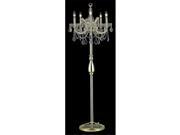 Elegant Lighting 2800FL19G SA 19 Dia. x 54 H in. Maria Theresa Collection Floor Lamp Spectra Swarovski Gold Finish