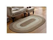 Better Trends BRCB64100ST Country Stripe Braided Rug Straw 64 x 100 in.