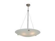 Access Lighting C23074BSWHTEN1326B Noya Cable Pendant Brushed Steel White 28 D x 32.5 H in.