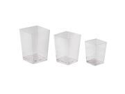 Paderno World Cuisine 48351 02 x100 Small Square Disposable Containers 3.4 oz. L 2 x W 2 x H 2.75