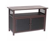 Hanover HAN CONSOLETBL Aluminum Woven Media Console Table With Storage
