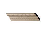 Ekena Millwork MLD05X04X06BECH 5.5 in. H x 4 in. P x 6.75 in. F x 96 in. L Bedford Carved Wood Crown Moulding Cherry