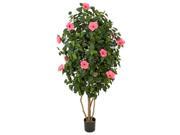 Autograph Foliages W 140150 5.5 ft. Hibiscus Tree Hot Pink