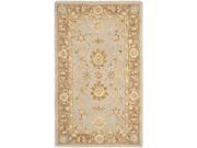 Safavieh AN557A 2 2 x 3 ft. Accent Traditional Anatolia Teal and Brown Hand Tufted Rug