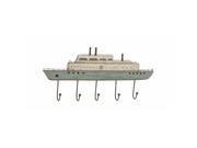 Benzara 38780 Ship Design Wood Metal Wall Hook