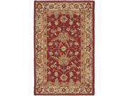 Safavieh HK751A 24 2 ft. 6 in. x 4 ft. Accent Traditional Chelsea Red Ivory Hand Hooked Rug