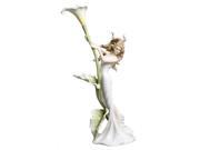 Unicorn Studios AP20110AA Long Hair Woman with Calla Lily Flower Porcelain Sculpture