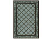 Safavieh HK230J 24 Chelsea 2.5 ft. x 4 ft. Hand Hooked Accent Rug Blue Brown