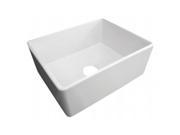 ALFI Trade AB505 B Biscuit 26 in. Contemporary Smooth Fireclay Farmhouse Kitchen Sink