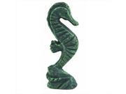 Handcrafted Model Ships MD 135V Seaworn Cast Iron Seahorse on Base 7 in. Decorative Accent