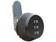 CC7850S B Combination Cam Lock 0.63 Cylinder Black