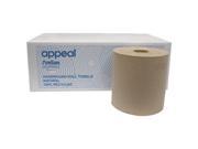 Hardware Express APP12501 Appeal 100 Percentage Recycled Hard Roll Towels Natural