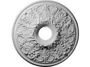 Ekena Millwork CM23AS 23.88 in. OD x 4.88 in. ID Architectural Ashley Ceiling Medallion Fits Canopies up to 5.50 in.
