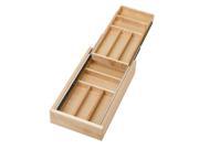 HD RS4WTCD.24SC.1 Two Tiered Wood Cutlery Trays 20.50 x 21 x 3.75 in.