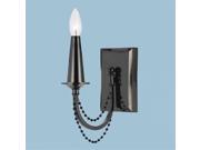 Candice Olson 8489 1W Shelby Wall Sconce In Black Nickel