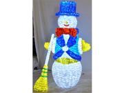 Queens of Christmas WL SNMN 3D 6 6 ft. Life Size 3D Snowman LED Light Display