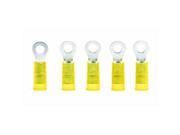 Camco 63211 Nylon Insulated Ring Terminal Yellow 10 In. Stud 12 10 Gauge