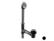 Westbrass D325 12 Tip Toe Bath Waste and Overflow with 2 Hole Faceplate Oil Rubbed Bronze