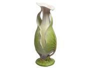 Unicorn Studios AP20043AA Dual Wrapping Lotus Leaves Porcelain Vase