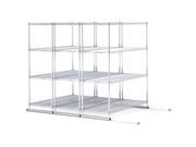 OFM X5L3 4818 SLVR 3 Shelving Units Shelves with Tracks Included Silver Silver