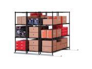 OFM X5L3 3618 BLK 4 Shelf Units Tracks Included 36 x 18 in Black