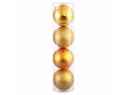 Vickerman N591230A 4.75 in. Antique Gold 4 Finish Ball Asst 4