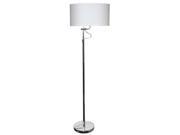 Dainolite 156F PC Adjustable Floor Lamp White Shade