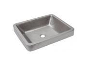 Rectangle Skirted Vessel Hammered Copper Sink in Electroless Nickel