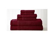 Amrapur Overseas 56ZROTLG RED ST Spring Bloom QuickDry Egyptian Cotton 6 piece Towel Set BiKing Red
