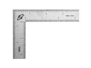 Alvin SS34L 3 in. x 4 in. L Square Stainless Steel Ruler