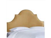 Skyline Furniture 823NB BRVLVHN King Nail Button High Arch Notched Headboard In Velvet Honey