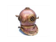 Handcrafted Model Ships DH 0833 Antique Copper Divers Helmet 19 in. Decorative Accent