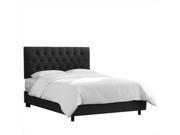 Skyline Furniture 540BEDPRMBLC Twin Tufted Bed In Premier Black