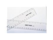 Learning Resources Flexible Flat Transparent Ruler 12 in. Clear