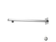 Westbrass D3712 26 .5 in. x 16 in. Square 90 Degrees Rain Shower Arm and Flange Polished Chrome