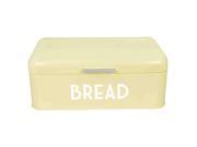 HDS Trading BB44454 Metal Bread Box With Lid Cream