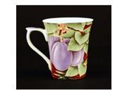 Euland China FR0 003P Set Of Two 12 Ounce Mugs Plums