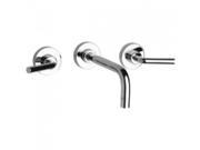 Latoscana 81PW207 Morellino Wall Mounted Lavatory Faucet With Lever Handles Brushed Nickel
