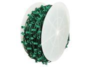 Queens of Christmas WL C9 18G C9 Socketed Cord Set E17 Sockets Green Wire 1000 Feet 18 Inch Spacing