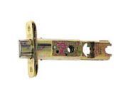 Kwikset 1825 18 CP 6 Way Polished Brass Adjustable Deadlatch