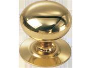 Laurey 44301 1.25 in. Polished Brass Round Knob Back Plate Pack of 10