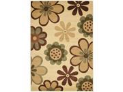 Safavieh PRL4812B 8 8 x 11 ft. 2 in. Large Rectangle Country Floral Porcello Ivory Rust Area Rug