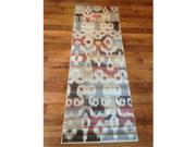 IMS 27130771902027 Modern Design Contemporary Runner Rug Multicolor 2 ft. 7 in. x 7 ft. 7 in.
