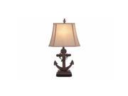 Benzara 95765 Polystone Anchor Lamp Corner Table Light