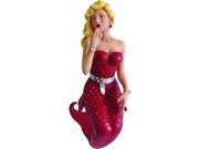 December Diamonds Lovie Mermaid Ornament Red