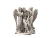 Unicorn Studios WU75296A4 White Figurine Dead Christ Supported by Angels