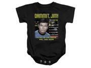 Trevco Star Trek All Of The Above Infant Snapsuit Black Small 6 Mos