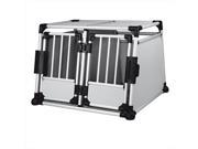 TRIXIE Pet Products 39345 Double Door Scratch Resistant Metallic Crate